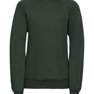 Kids raglan sleeve sweatshirt - Bottle* Green, 1/2 Yrs