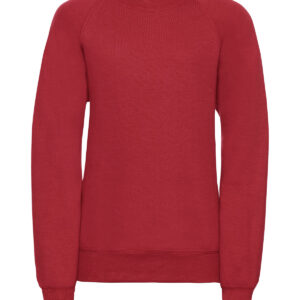 Kids raglan sleeve sweatshirt - Bright Red, 1/2 Yrs