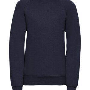 Kids raglan sleeve sweatshirt - French Navy, 1/2 Yrs
