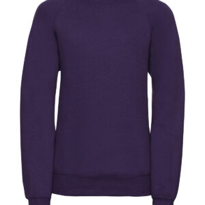 Kids raglan sleeve sweatshirt - Purple, 1/2 Yrs