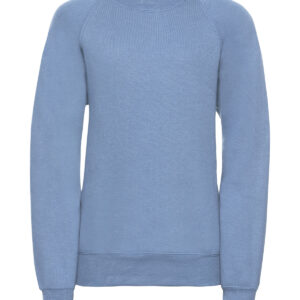 Kids raglan sleeve sweatshirt - Sky, 1/2 Yrs