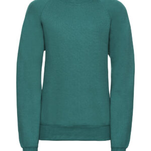 Kids raglan sleeve sweatshirt - Winter Emerald, 1/2 Yrs