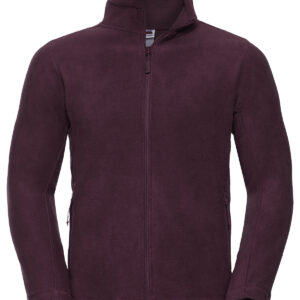 Full-zip outdoor fleece - Burgundy, XS