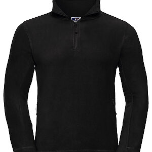 ¼-zip outdoor fleece - Black, XS