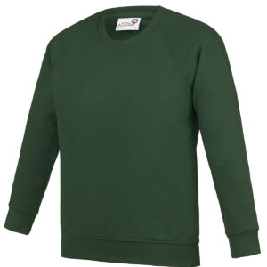 Kids Academy raglan sweatshirt - Academy Green, 3/4 Yrs