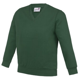 Kids Academy v-neck sweatshirt - Academy Green, 3/4 Yrs