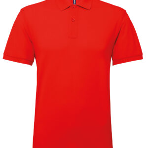 Men’s polycotton blend polo - Cherry Red, M