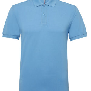 Men’s polycotton blend polo - Cornflower, S