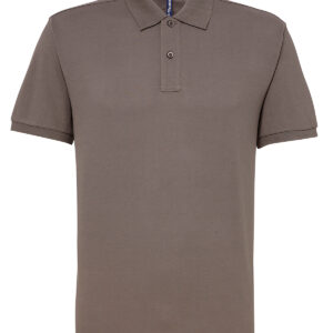 Men’s polycotton blend polo - Slate, S