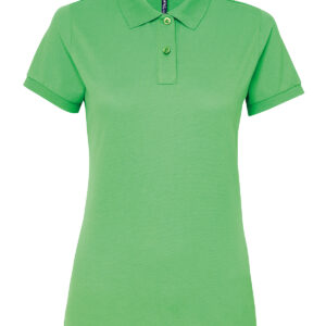 Women’s polycotton blend polo - Lime, XS
