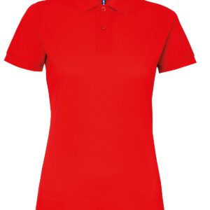 Women’s polycotton blend polo - Red, XS