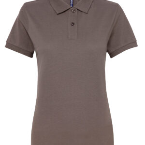Women’s polycotton blend polo - Slate, XS