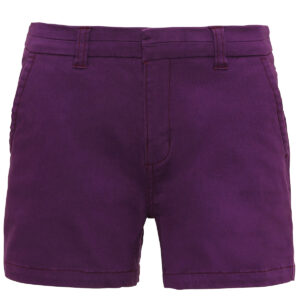 Women's chino shorts - Purple, XXS