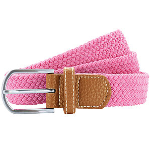 Braid stretch belt - Pink Carnation, One size