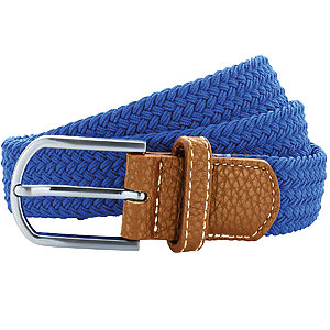 Braid stretch belt - Royal, One size