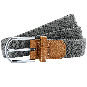 Braid stretch belt - Slate, One size