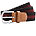 Two-colour stripe braid stretch belt