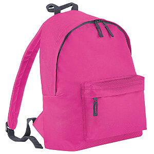 Junior fashion backpack - Fuchsia/Graphite Grey, One size