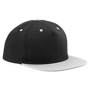 5-panel contrast snapback - Black/Grey, One size