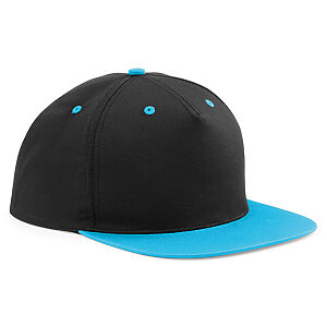 5-panel contrast snapback - Black/Surf Blue, One size