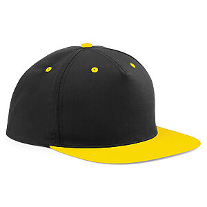 5-panel contrast snapback - Black/Yellow, One size