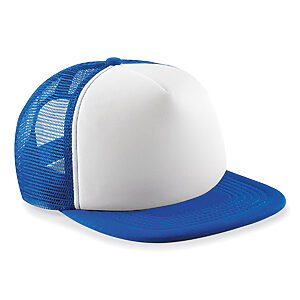 Junior vintage snapback trucker - Bright Royal/White, One size