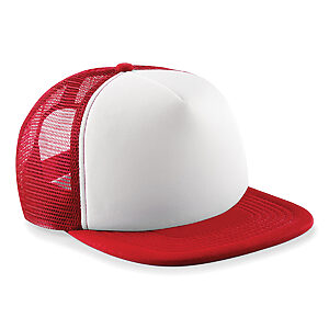 Junior vintage snapback trucker - Classic Red/White, One size