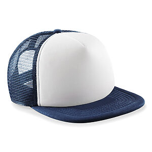 Junior vintage snapback trucker - French Navy/White, One size