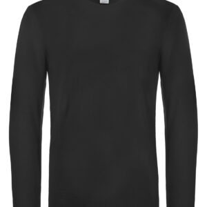 B&C #E190 long sleeve - Black, S