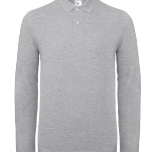 B&C ID.001 LSL - Heather Grey, XS