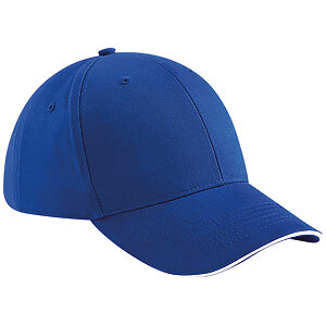 Athleisure 6-panel cap - Bright Royal/White, One size