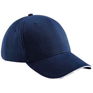 Athleisure 6-panel cap - French Navy/White, One size