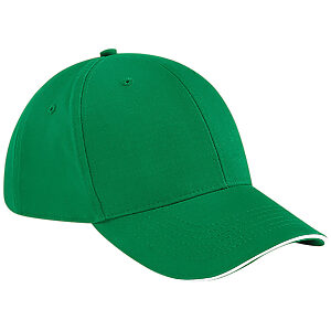 Athleisure 6-panel cap - Kelly Green/White, One size