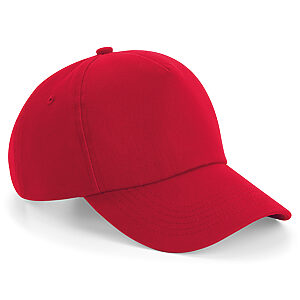 Authentic 5-panel cap - Classic Red, One size