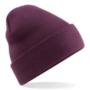 Original cuffed beanie - Plum, One size