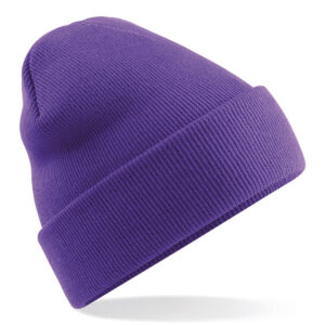 Original cuffed beanie - Purple, One size
