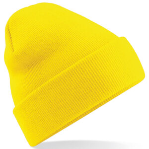Original cuffed beanie - Yellow, One size