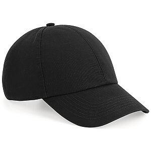 Organic cotton 6-panel cap - Black, One size