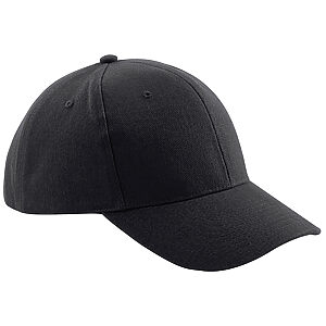 Pro-style heavy brushed cotton cap - Black, One size