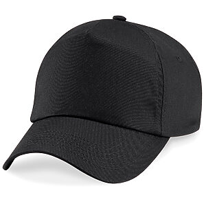 Junior original 5-panel cap - Black, One size
