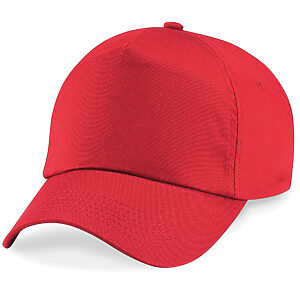 Junior original 5-panel cap - Bright Red, One size