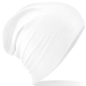 Hemsedal cotton slouch beanie - White, One size