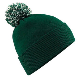 Snowstar® beanie - Bottle Green/Off White, One size