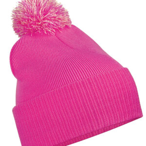 Snowstar® beanie - Fuchsia/Off White, One size