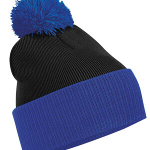 Snowstar® two-tone beanie - Black/Bright Royal, One size