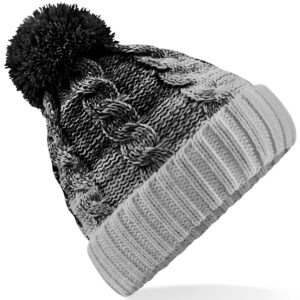 Ombré beanie - Black/Light Grey, One size