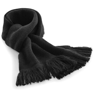 Classic knitted scarf - Black, One size