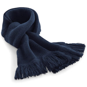 Classic knitted scarf - French Navy, One size