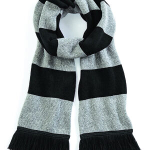 Stadium scarf - Black/Heather Grey, One size