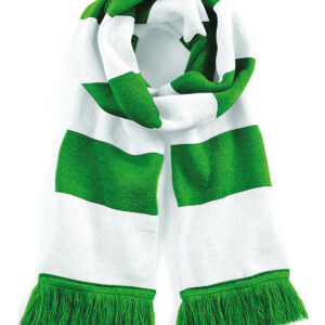 Stadium scarf - Kelly Green/White, One size
